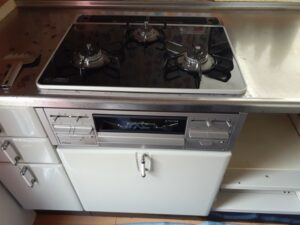 新潟キッチン取付け隊　ガスコンロの取替　施工後